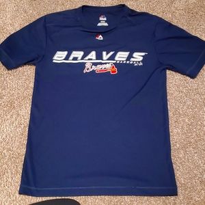 *2 for $15* - Unisex Adult Navy Blue Atlanta Braves Short Sleeve T Shirt